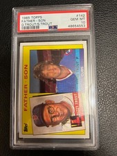 1985 Topps #142,  Father and Son, Dizzy and Steve Trout, RED SOX, PSA 10