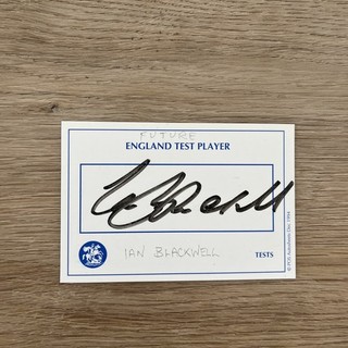 Ian Blackwell 1 Test England Excellent England Test Player Signed Card