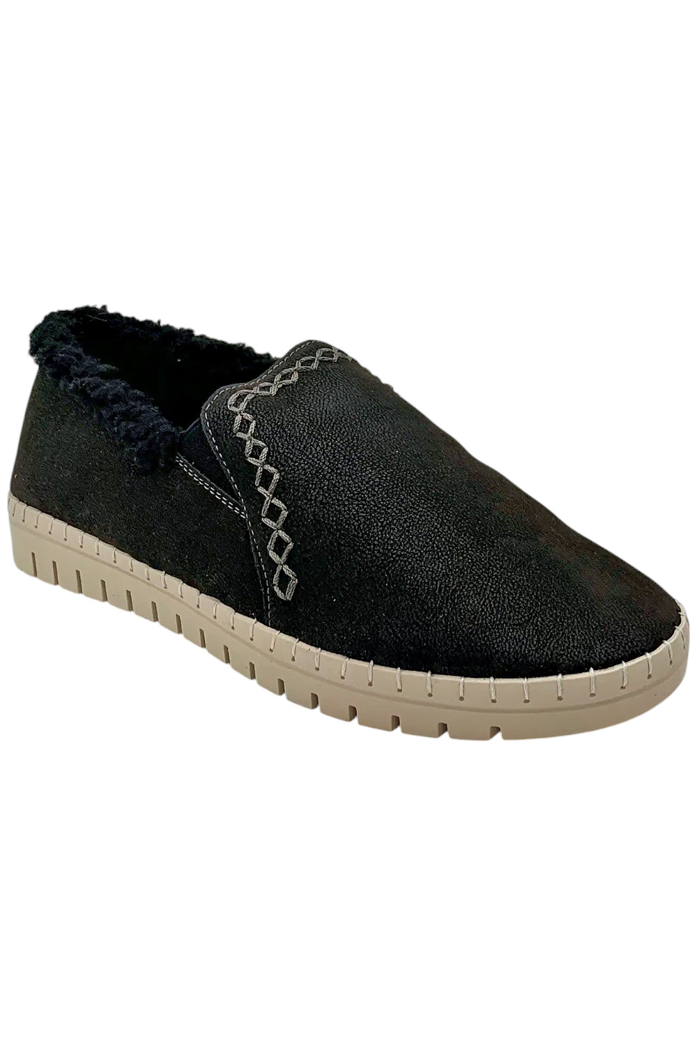 Easy Street Womens Starla Twin Gore Slip On Sneakers Black 5290₽