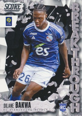 2023-24 Score Ligue 1 BREAKTHROUGH #14 DILANE BAKWA - Rookie - RC Strasbourg