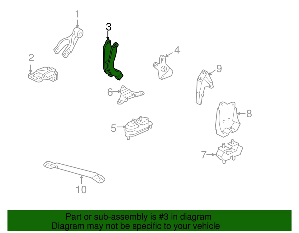 Soporte trasero genuino GM 12570317 Foto 2 de 2