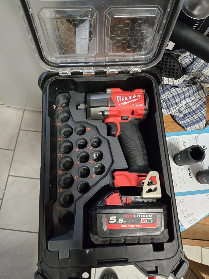 M18 FMTIW2P12 PACKOUT Insert | Fits PACKOUT 48-22-8435 | 1/2" Impact Socket Set - Image 2 of 2