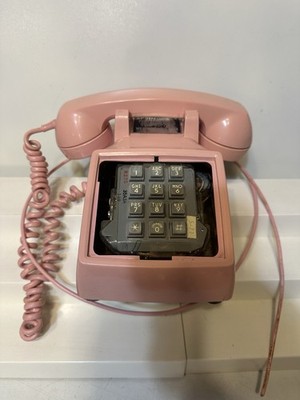 Vintage 1969 WESTERN ELECTRIC 2500D PINK Push Button Touch Tone  Telephone READ