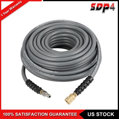 #ad 3 8quot; 4200 psi Hot Water Rubber Pressure Washer Hose 100ft Gray Brand New $116.19