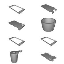 Custodia Protettiva per Sony Xperia Z1 con Supporto Cannocchiale Kit 3D