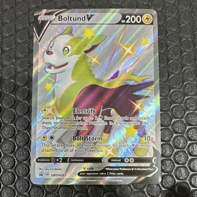Boltund V Full Art Black Star Promo Holo SWSH085 Sword & Shield English NM