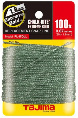 Tajima CHALK-RITE Snap Line 1.8 mm Extreme Bold Line Premium Braided