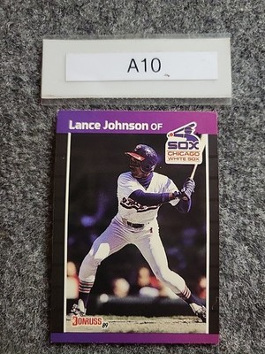 1989 Donruss - Lance Johnson #606 *Denotes* on Back