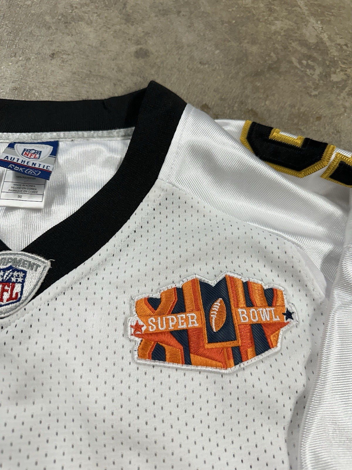 Vintage Reebok New Orleans Saints Brees #9 NFL Jersey SB Captain Patches Size 50 thumbnail 7