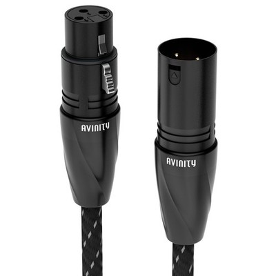 Avinity Adapter-Kabel XLR-Stecker zu XLR-Kupplung für Mikrofon Lautsprecher DJ