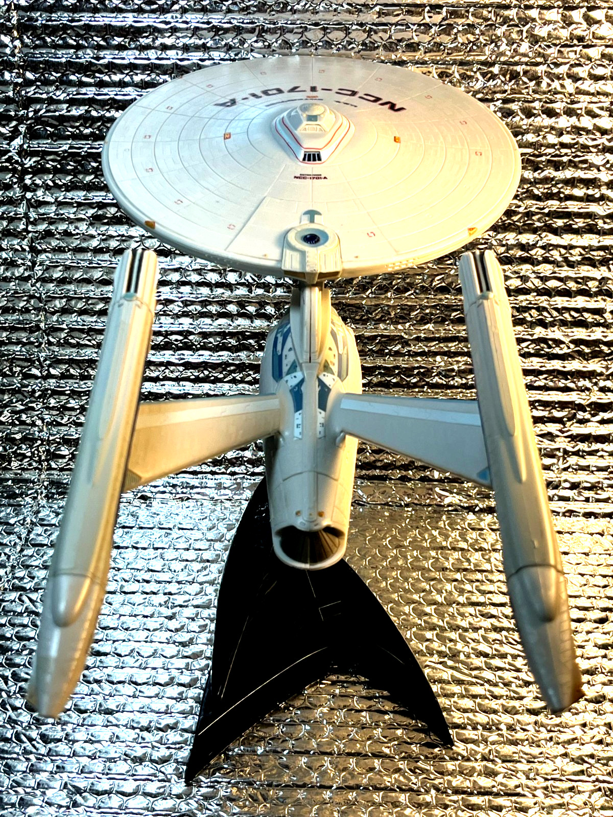 STAR TREK ART ASYLUM LEGENDS ENTERPRISE 1701 A - COMPLETE AND WORKING