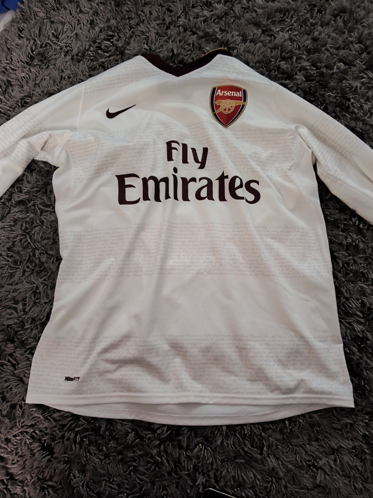 Vintage Arsenal 2007/8away Kit Fabregas