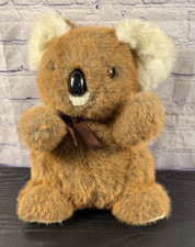 Vintage Pierre Cardin Koala Bear Plush Stuffed Animal Designer Soft Toy