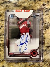 2022 Bowman Chrome Leonardo Balcazar Auto From Redemption 1 