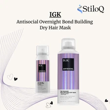 IGK Antisocial Overnight Bond-Building Dry Hair Mask *NIB*