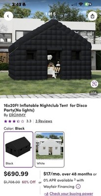 16x20 Inflatable Nightclub