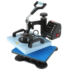 360 Degree Heat Press T-Shirt Sublimation Transfer Machine 12" x 10" Swing Away