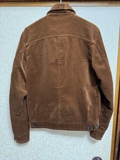 Men's Oliver Spencer Brown Corduroy Cotton Button-Up Jacket, Size 36, JP