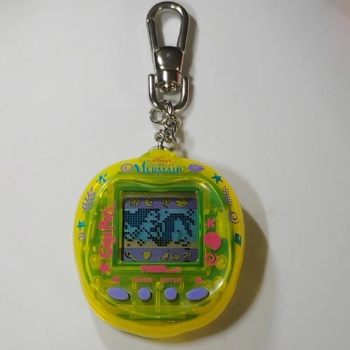 1997 Tiger Electronics Giga Pets Disney Little Mermaid Keychain Game new battery