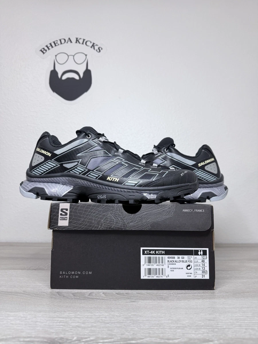 Kith x Salomon XT-4K Black Alloy Blue Fog for sale | eBay