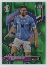 2023 Finest Road to UEFA Euro 2024 Green Lava Refractor 53/99 Doron Leidner 18en