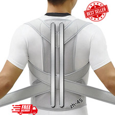 Adjustable Posture Corrector Low Back Support Shoulder Brace Belt for Men Women