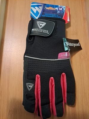 West Chester 96051 Yeti Waterproof Winter Gloves (Black Pink) Medium Warmest 