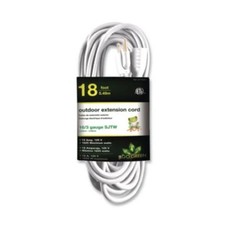 Go Green Power GGPGG13718WH 18 ft. 16 AWG Outdoor Extension Cord White - 13A