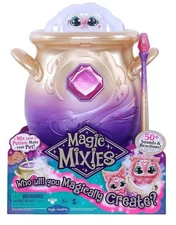 Magic Mixies Magical Misting Cauldron with Interactive 8 inch Pink Plush Toy 