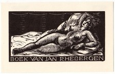 JOSEF HODEK: Exlibris für Jan Rhebergen, 195...