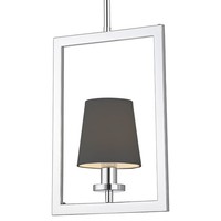 HäNgelampe Metall Stoff B: 25 Cm H: Max. 149 Cm Chrom Schwarz E14 Pendelleuchte