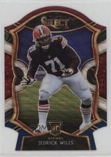 2020 Panini Select Concourse Tri-Color Prizm Die-Cut Jedrick Wills #90 0b3