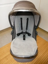Babystyle Egg Main SEAT UNIT with Harness & Liner, Grey pushchairs pram parts