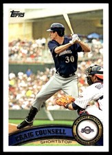 Craig Counsell 2011 Topps Update #US317 Brewers MLB READ FREE SHIP AutographDen
