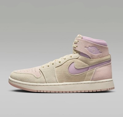 Nike Air Jordan 1 Zoom CMFT 2 Beige Lila Sneaker Schuhe DV1305-100