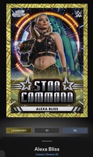 2025 Topps WWE Slam Cosmic Chrome Alexa Bliss 50cc Gold Interstellar Star Comm.
