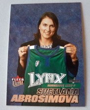 Svetlana Abrosimova Rookie Card Minnesota Lynx 2001 Fleer Ultra WNBA Womens Ball