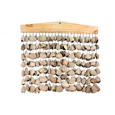 Terre Exotic Bar Chimes with 7 Rows of 24 Natural Nuts Soothing Percussion