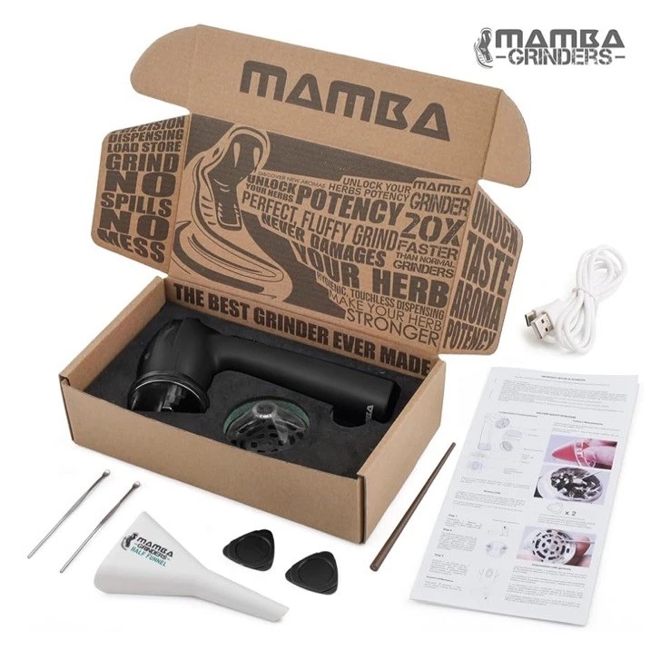 Mamba Electric Spice & Herb1g Grinder Easy To Use 1 Handed USB Rechargeable Mill
Opens in a new wind