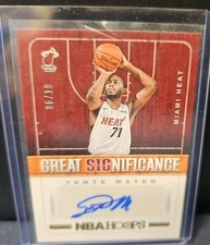 2018-19 Panini NBA Hoops Great SIGnificance YANTE MATEN AUTO HEAT ROOKIE #06/10