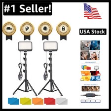 Professional LED Video Light Kit with Tripod 5 Filters - Perfect for Any Setup