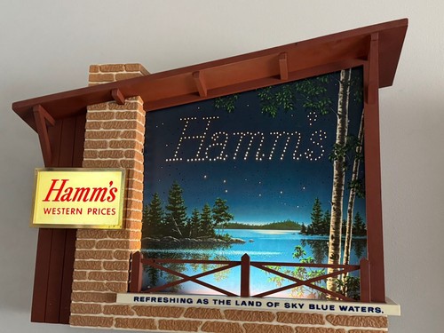 Hamm's Motion Beer Sign Starry Skies #742