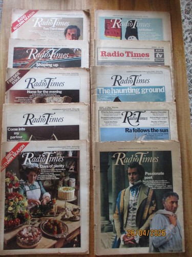 10 Radio Times Times Magazines 70s 80s All Pictured All Complete | eBay UK