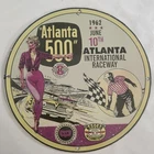Vintage 12" 1962 Porcelain Sign: Atlanta 500 at Atlanta International Raceway