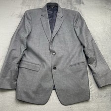 Banana Republic Tessuto Blazer Mens 42R Slim Fit Gray Wool Blend Lined