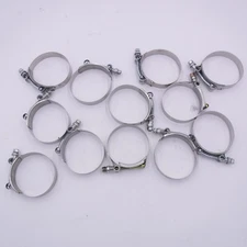12 Pack 2-1/2" Stainless Steel T Bolt Hose Clamp
