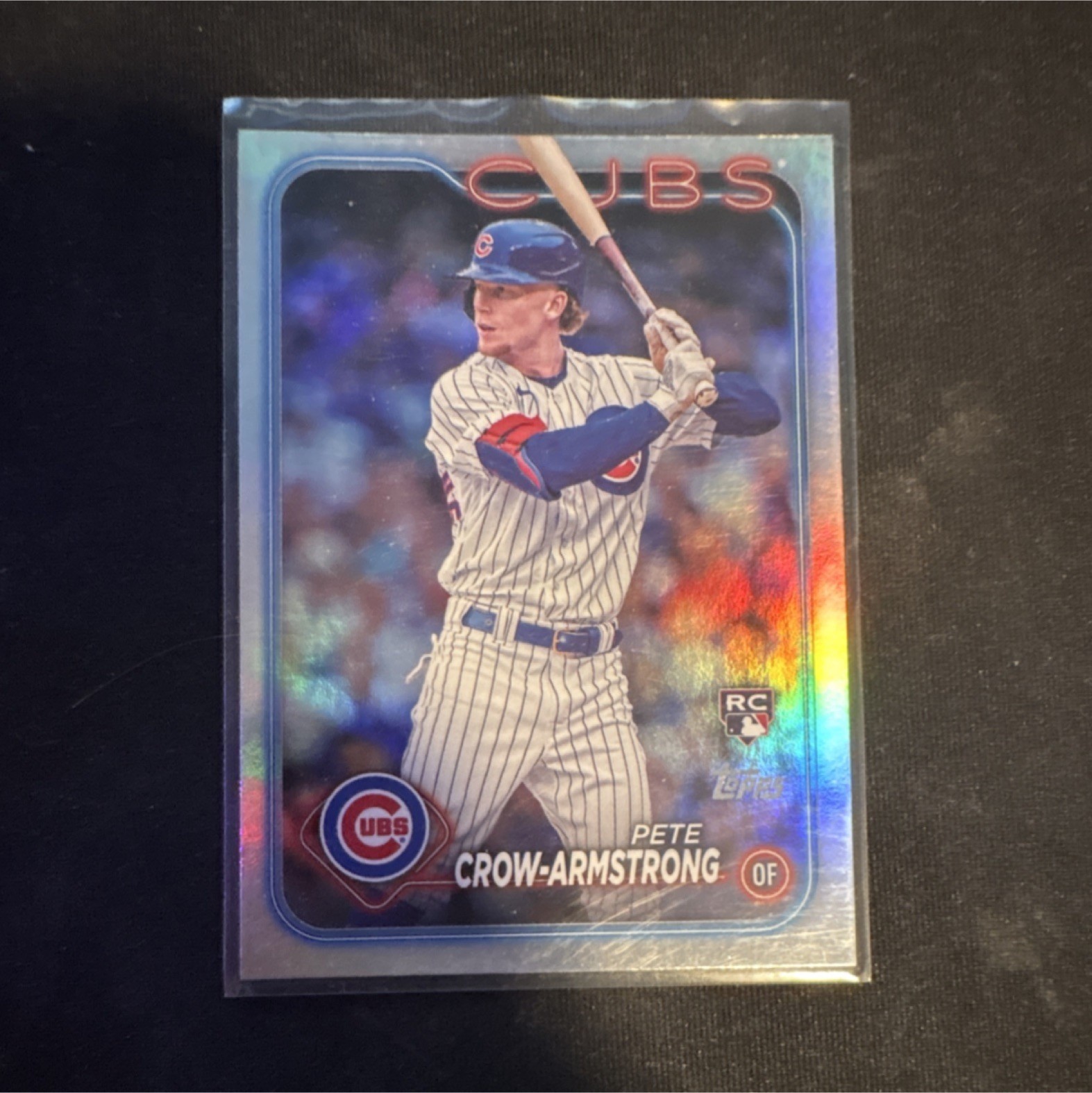 TOPPS 2024 Series 2 Pete Crow-Armstrong #407 Rainbow Foil Rookie Chicago Cubs
