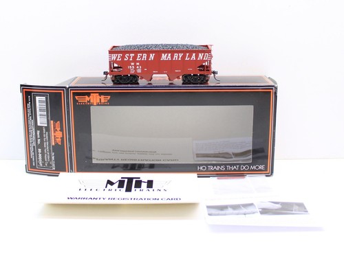 MTH 80-90054F H0 55-Ton Steel Hopper Car WM 15543 with load lf3434 | Condition: Neu