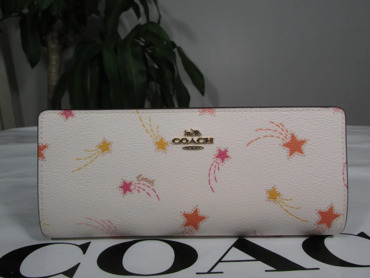 Zip Card Case With Shooting Star Print