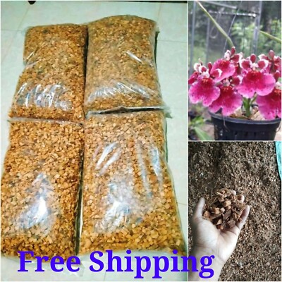 Coconut  Husk (Coco)Chips flower plants Orchid 100% Natural Free Shipping 